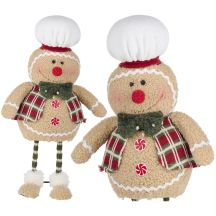 Dekorative Weihnachtsfigur Lebkuchen Articosa 25x45CM