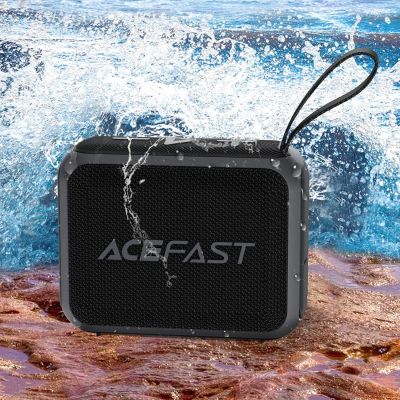 8. Acefast K4 Go Bluetooth 5.4 Mini-Funklautsprecher – Schwarz