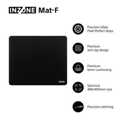 6. Sony INZONE MAT F Gaming-Mauspad Schwarz