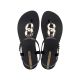 6. Ipanema Sandal Class modische schwarz-goldene Flip-Flops für Damen