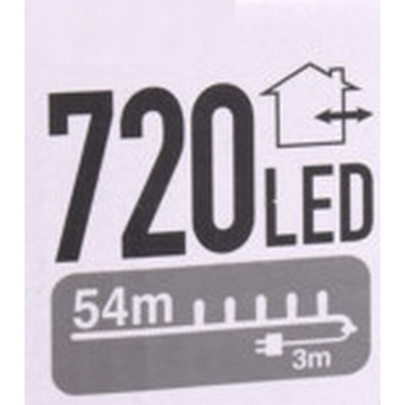 14. Lichterkette für den Weihnachtsbaum, 720 LEDs, kaltweiß