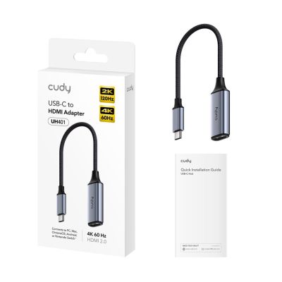 2. CUDY UH401 Dockingstation HUB HDMI-Ausgang
