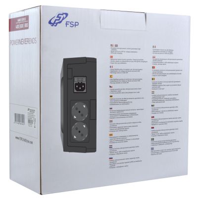5. FSP Nano 800 USV Standby (Offline) 0,8 kVA 480 W 2 x Netzsteckdose