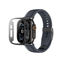 AmazingThing Radix Displayschutzfolie aus Glas mit Hülle für Apple Watch Ultra 3 49 mm – Schwarz