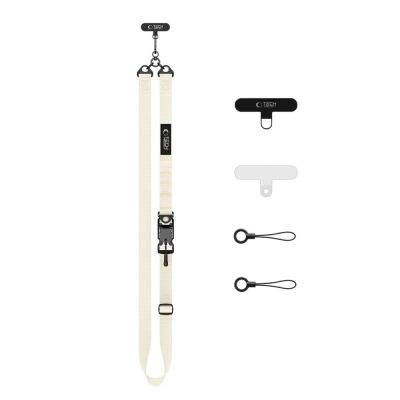 2. Tech-Protect C9S Umhängetasche mit Seil für Handys – Beige