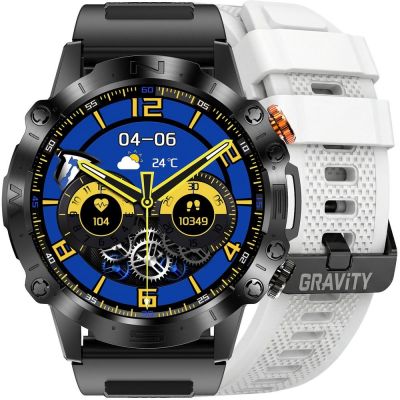 Smartwatch Gravity Black 2 Armbänder GT20-8