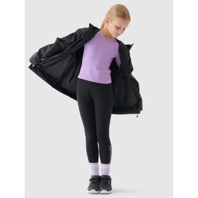 2. Kinder-Übergangsregenmantel mit Gummibeschichtung 4F Junior 4FJWSS24TJACU217-20S