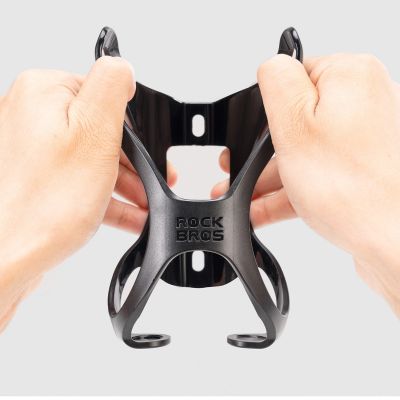 4. Rockbros LK24-H018 Flaschenhalterkorb aus Kunststoff – schwarz