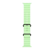 Apple Armband 49 mm Neongelb Ocean Band - Titan Schwarz