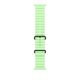 Apple Armband 49 mm Neongelb Ocean Band - Titan Schwarz