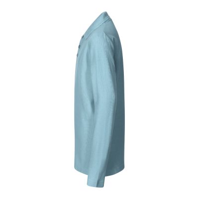 8. Kinder-Pique-Poloshirt LS (Blau)