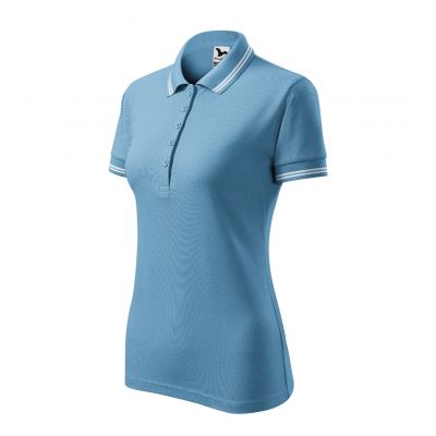 5. Adler Urban W MLI-22014 azurblaues Poloshirt