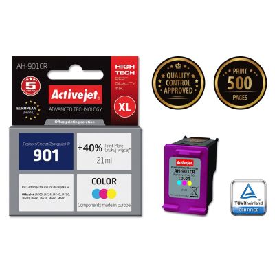 2. Activejet AH-901CR Tinte (ersetzt HP 901 CC656AE; Premium; 21 ml; Farbe)