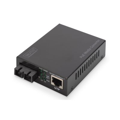 22. Medienkonverter RJ45 10/100/1000Base-T auf SC Duplex 1000Base-LX, SM, 20 km