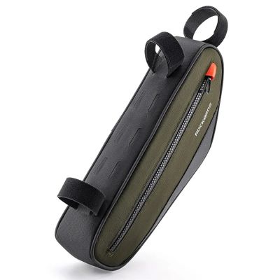 2. Rockbros 30120079001 Fahrradtasche für 1,7 l Rahmen – Grün und Schwarz