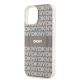 6. DKNY IML Mono & Stripe MagSafe-Hülle für iPhone 15 / 14 / 13 – Beige