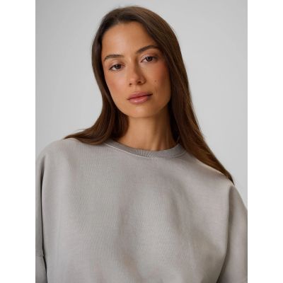 5. Locker geschnittenes Damen-Sweatshirt ohne Kapuze 4F 4FRSS26TSWSF2991-26S