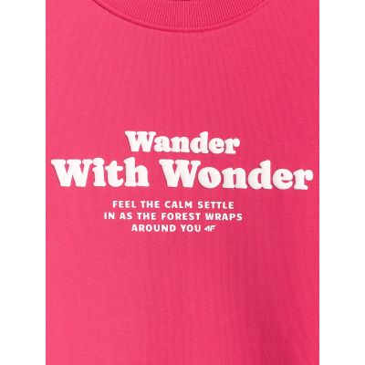8. Oversize-Sweatshirt für Damen ohne Kapuze 4F 4FRSS26TSWSF2993-53S