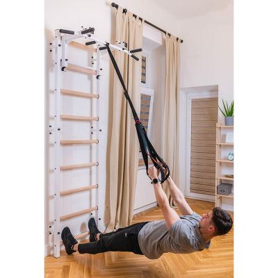 35. Turnleiter mit verstellbarer Stange und Griffbank, Modell 732W