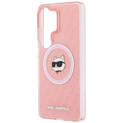 6. Karl Lagerfeld IML Repeated Choupette MagSafe Hülle für Samsung Galaxy S26 Ultra - Pink