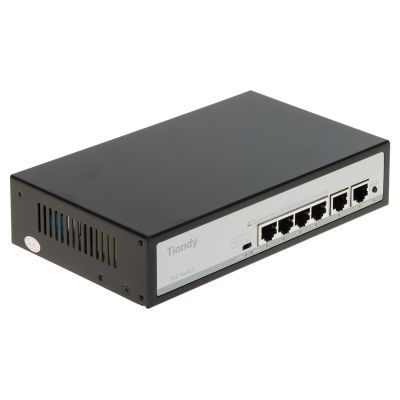 PoE-Switch TC-P3S06 SPEC:F/0420/AT/55 4-Port Tiandy