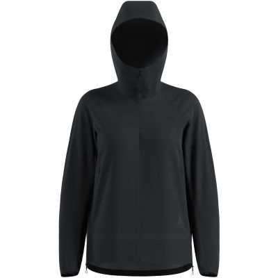 4. Damen-Regenjacke Odlo ESSENTIAL 2.5L WATERPROOF Jacket Hardshell, schwarz