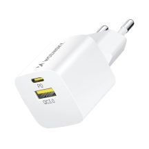 Wozinsky WWCEAC GaN USB-A USB-C 33W Wandladegerät - Weiß