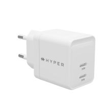 HYPER HJG35EU Mobiles Ladegerät für Kopfhörer, Headset, Smartphone, Uhr, Weiß, AC-Schnellladung, intern