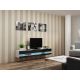 TV-Schrank VIGO NEU '180' 30/180/40 weiß/schwarz flach