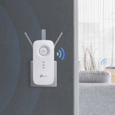 5. TP-Link RE450 Netzwerk-Transmitter und -Receiver Weiß 10, 100, 1000 Mbit/s