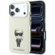 Karl Lagerfeld Smooth Ikonik Sketch MagSafe Hülle für iPhone 18 Pro Max / 17 Pro Max – Beige