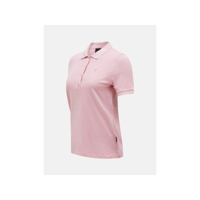 3. PEAK PERFORMANCE Damen-Poloshirt aus klassischer Baumwolle, Rosa
