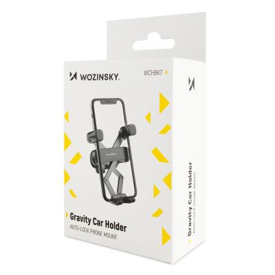 8. Wozinsky Gravity Autotelefonhalter Schwarz (WCHBK7)