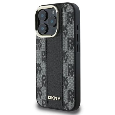 2. DKNY Checkered Pattern Magsafe Hülle für iPhone 16 Pro – Schwarz