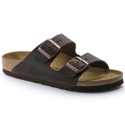 2. Birkenstock Arizona Nubuck Habana Narrow Brown Damen/Herren Flip-Flops (52533)