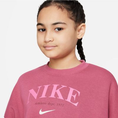 6. Nike Sportswear Trend Flc Crew Jr DV2563 633 Sweatshirt
