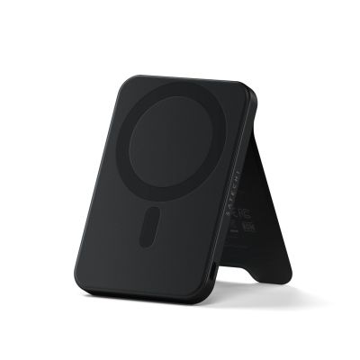 Satechi OntheGo Powerbank 5K - Magnetische Powerbank mit Ständer, 5k mAh, kompatibel mit MagSafe und Qi2 (Schwarz)