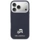 3. Karl Lagerfeld Karl & Choupette Head Pins Saffiano MagSafe Hülle für iPhone 17 Pro Max - Blau