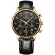 Giewont Chronograph Saphir Schwarz und Gold Herrenuhr GW6310-A4