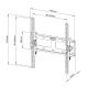 4. TECHLY LED/LCD-TV-Wandhalterung 23-55 Zoll, 50 kg, schlank