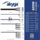 6. Akyga AK-C1-600 Netzteilmodul 600W 24-Pin ATX Schwarz