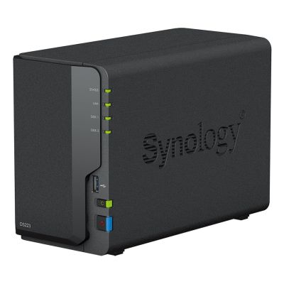 7. Synology DS223 NAS; Tower; 2x (3,5" SATA HDD)/2,5" HDD/SSD; Realtek RTD1619B; 2 GB DDR4, 1x 1GbE RJ-45