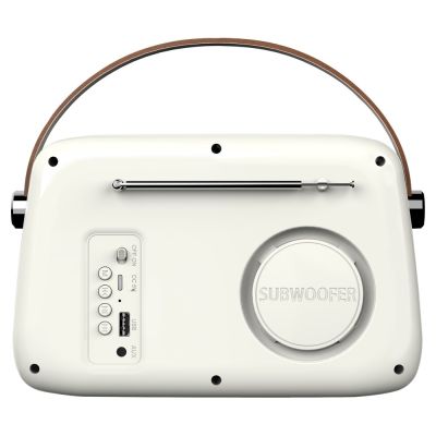 5. SAVIO Tragbares Radio Weiß RS-02