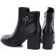 5. Schwarze Damen-Stiefeletten mit Absatz M.Daszyński SA250-4