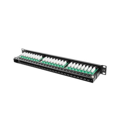 9. Patchpanel Lanberg PPU5-1048-B (1HE; 19"; Kat. 5e; 48xRJ-45)
