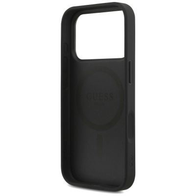 7. Guess 4G Strap Triangle Logo MagSafe Hülle für iPhone 17 Pro - Schwarz