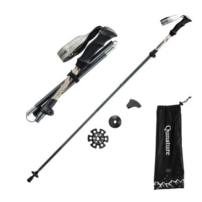 Qunature Nordic Walking Trekkingstock Aluminium 110 – 130 cm 1 Stk. - Braun