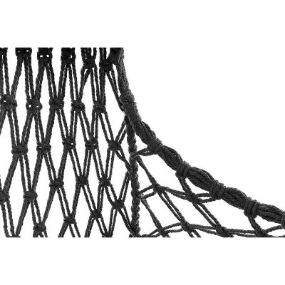 13. Durchbrochene Hängematte, Hängesessel „Storchennest“, 60 x 60 x 115 cm, mit Kissen, Dunkelgrau