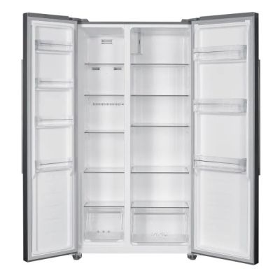 2. Side-by-Side-Kühl-/Gefrierkombination MPM-427-SBS-05/NL mit NoFrost-Technologie und weißer Glasfront