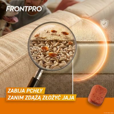 4. FRONTPRO Floh- und Zeckentabletten für Hunde (über 10–25 kg) – 3 x 68 mg